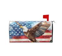 Yoogain Bandiera Americana Uccello Decorativo Involucri Cassetta Postale Magnetica per Patricks Carino Natale Copertura Della Cassetta Postale Formato Standard Caja de correos