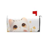 Yoogain Bianco Carino Gatto Decorativo Della Cassetta Postale Copertura per l'Estate Carino Magnetico Natale Mailbox Dimensioni Standard Cover para buzon