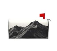 Yoogain Black Mountain Decorativo Mailbox Wraps Magnetico per il Ringraziamento Unico Autunno Casella Postale Coperture Magnetiche Dimensioni Standard Cover para buzon