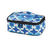 Yoogain Blue Stars Moon Borse per il pranzo semplici per le donne a tenuta stagna grande capacità Tote Bag con maniglia per il viaggio