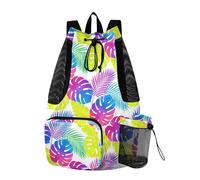 Yoogain Boho Colorato Turtleback bambù Borse con Coulisse Per Gli Uomini Donne Borsa Sportiva Con Porta Bottiglia D'acqua Pull String Bag Impermeabile