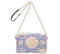 Yoogain Boho Pastel Purple Moon Crossbody Borse per le donne in pelle vegana borse da donna borsa a tracolla impermeabile