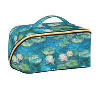 Yoogain Borsa da viaggio con ninfea con divisori borse per il trucco leggere per le donne con scomparti e manico