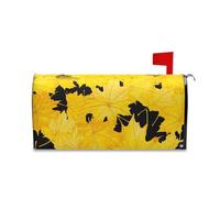 Yoogain Canada Giallo Foglia d'Acero Bellezza Decorativo Magnetico Postale Coperture per Patricks Unico Patrick Mailbox Covers Magnetiche Dimensioni Standard Caja de correos