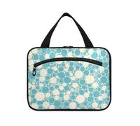 Yoogain Candy Turquosie appeso toilette borsa da viaggio con gancio, designer carino borsa da barba per gli uomini per le donne che viaggiano hotel bolso para maquillaje L, turchese caramella, Large