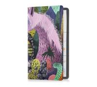 Yoogain Cartone Animato Carino Colore Unicorni Premium Pelle Auto Registrazione & Assicurazione Titolare Carta Prefetto Auto Essentials Portafoglio per Documenti, Carte, Licenza, Cartone animato