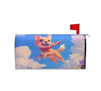 Yoogain Chibi-Style Cartoon Cute Brown Dog Decorative Magnetic Mail Box Covers per l'estate Unique Halloween Mailbox Covers Magnetico Dimensioni Standard Cover para buzon