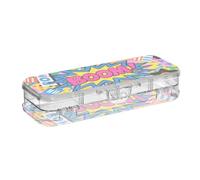 Yoogain Colorful Cartoon Boom Fashion Plastic Pencil Box Clear Double Layer Penscases per arte artigianale con coperchio a scatto