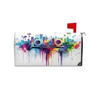 Yoogain Colorful Gocce Musica Vettore Copertura Decorativa Della Cassetta Postale per l'inverno Carino Memorial Day Mailbox Formato Standard Copertura per buzon