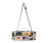 Yoogain Coperte rotonde da picnic, adatte a 2 adulti, accessori estivi, resistente all'acqua, tappeto da campeggio per primavera estate e campeggio, 147,3 cm (Selva Forests Flower)