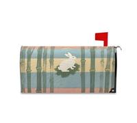 Yoogain Copertura decorativa della cassetta delle lettere del coniglietto lunare giapponese per Mardi Unico San Valentino Mailbox Dimensioni Standard Cover para buzon