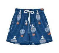 Yoogain Costume da bagno da bambino, motivo anime, cani con mongolfiera, blu, Anime, cani, mongolfiera, blu, 4-5 Anni