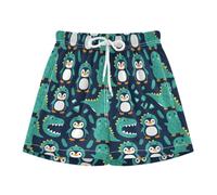 Yoogain Costume da bagno da ragazzo, costume da ginnastica, con pinguino, Simpatico modello di costume da dinosauro pinguino, 8-9 Anni