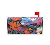 Yoogain Fiori di gatto Colori vivaci decorativi per cassette postali per l'autunno Carino Pasqua Mailbox Covers Magnetico Standard Size Cover para buzon