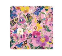 Yoogain Fiori personalizzabili Lily Pansy Farfalle Api Rosa Make Up Bag Camera Lens Panno Protettivo Cosmetico Borsa Da Viaggio Organizzatore Wrap 21.7 X 21.7 Wrapper Borse Organizzatore Per Le Donne,
