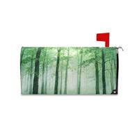 Yoogain Foreste fresche Alberi Verdi Decorativo Mailbox Coperture Magnetiche per Mardi Fun st Patricks Day Mailbox Cover Formato Standard Caja de correos