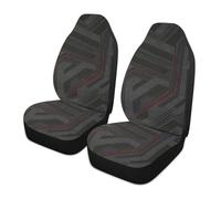 Yoogain Geometico Colore Scuro Astratto Plaid Decorative Seat Protector per gli Uomini Accessori Sport Seat Covers fundas para Autos asientos Set di 2