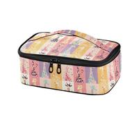 Yoogain Glitter Colorful Giraffe Lunch Bag Grande Capacità Piccolo Lunch Box Per Gli Uomini con Maniglia per Viaggio