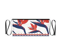 Yoogain Grembiule da cameriera con tasche grembiuli per server paradiso fiore etnico grembiule tasche vita 30,5 cm grembiule da portata impermeabile