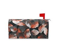 Yoogain Grigio Arancione Astratto Foglie Decorative Mailbox Wraps Magnetico per l'Autunno Unico Patriottico Coperture di Formato Standard Caja de correos