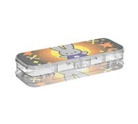 Yoogain Happy Halloween Cartoon Cute Rabbit Clear Pencil Box 2 strati penne custodia rigida per cancelleria con coperchio a scatto
