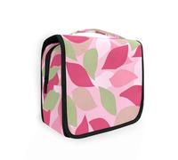 Yoogain Henri Leaf Petal Borsa da toilette colorata da uomo con gancio per appendere borse cosmetiche essenziali con scomparti e manico