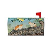 Yoogain Il gatto sul tetto decorativo Mailbox Coperture magnetiche per Halloween Unico San Valentino Mailbox Dimensioni standard Caja de correos