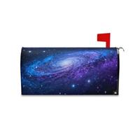 Yoogain Involucri decorativi per cassetta postale con nebulosa cosmica blu-viola per il Ringraziamento divertente decorazione di cassette postali di Natale copertura di dimensioni standard para buzon