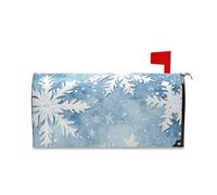 Yoogain Involucri decorativi per cassette postali con design a fiocco di neve invernale in rilievo magnetico per Pasqua unico di Natale copertura magnetica di dimensioni standard para buzon