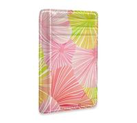 Yoogain James Style Tie-dye Rosa Giallo pelle sottile tasca frontale portafoglio per gli uomini con slot per contanti blocco RFID piccolo porta carte per uomini e donne