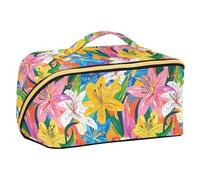 Yoogain Lily, borse cosmetiche colorate con divisori eleganti borse da viaggio per donne accessori da viaggio