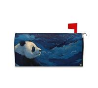 Yoogain LUE Tranquillo Panda Decorativo Involucri Cassetta Postale Magnetica per la Primavera Divertimento Inverno Coperture Magnetiche Dimensioni Standard Cover para buzon