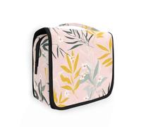 Yoogain Naughty Jungle Willow Soft Pink kit da viaggio da uomo con gancio per appendere Essentials borsa per la cura della pelle verticale autoportante