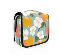 Yoogain Naughty Paradise frutta verde chiaro borse trucco per le donne con gancio appeso Essentials tote bag verticale autoportante