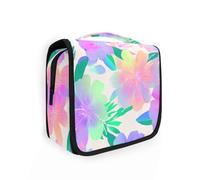 Yoogain Neon Alaskan Raspberry Summer Flower borsa da viaggio appeso con gancio appeso borse eleganti con cerniera con scomparti e maniglia