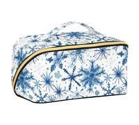 Yoogain Ocean Beach Ocean Style Fiocchi di neve Safari Toiletry Borse con divisori Zipper Viaggio Cosmetici Borsa Per Le Donne Verticale Free-Standing