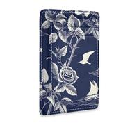 Yoogain Ocean Beach Ocean Style Roses Safari mens portafogli sottili in pelle con fermasoldi RFID blocco porta carte d'identità per uomini e donne