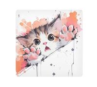 Yoogain Personalizzabile Acquarello Gatti CuteMakeup Titolari Panno Portatile Cosmetico Bag Organizer Wrap 21.7 X 21.7 Wrapper Organizer Borse Per Le Donne, gatti acquerello carino, 21.7x21.7in
