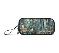 Yoogain Personalizzabile Blu Personalizzato Nylon Scuola Matita Bag Grande Capacità Astuccio Per Ragazze Adolescenti Cancelleria per College Teens