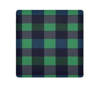 Yoogain Personalizzabile Buffalo Plaid Check Blu Navy Verde Toiletries Borse Camera Lens Panno Adesivo Magico Viaggio Make Up Organizzatore Wrap 21.7 X 21.7 Wrapper Per Organizzazione, Buffalo Plaid