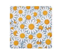 Yoogain Personalizzabile Carino Cartoon Daisy FlowerMake up Sacchetti Camera Lens Panno Autoadesivo Organizzatore Wrap 21.7 X 21.7 Wrapper Per Articoli da toeletta, Simpatico fiore margherita del