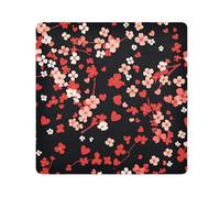 Yoogain Personalizzabile Cherry Blossom Cuore San Valentino Borsa da Viaggio Trucco Lente Fotocamera Panno Autoadesivo Cosmetico Borsa Organizzatore Wrap 21.7 X 21.7 Wrapper Trucco Per Le Donne, San