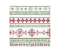 Yoogain Personalizzabile Country Style Modello Fiore Rosso e VerdeTrucco Custodia da Viaggio Panno Adesivo Magico Organizzatore di Viaggio Wrap 21.7 X 21.7 Wrapper Trucco Per Le Donne, Motivo floreale