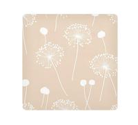 Yoogain Personalizzabile Dente di leone CamelMake Up Bag Pouch Camera Lens Panno Adesivo Magico Trucco Portatile Organizzatore Wrap 21.7 X 21.7 Wrapper Per Articoli Da Bagno, Tarassaco Cammello,