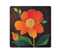 Yoogain Personalizzabile Fiore Rosso Make Up Bag Borse Panno Protettivo Sacchetto Cosmetico Organizzatore Wrap 21.7 X 21.7 Wrapper Trucco Per Le Donne, Fiore rosso., 21.7x21.7in