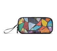Yoogain Personalizzabile Giclée Vetro Nylon Grande Matita Bag Per Ragazzi Cerniera Ad Alta Capacità Mesh Pencil Case Scuola Cancelleria per High School Teen