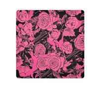 Yoogain Personalizzabile Gothic Rose con MetalToiletries Sacchetti Camera Lens Panno Magico Organizzatore Wrap 21.7 X 21.7 Wrapper Per Articoli Da Toeletta, Rosa gotica con metallo, 21.7x21.7in