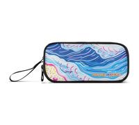 Yoogain Personalizzabile Ocean Beach Nylon Grande Matita Caso Matita Sacchetto Grande Capacità Slot Matita Caso di Cancelleria Sacchetto per la Scuola Media Adulti