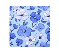 Yoogain Personalizzabile Pervinca Floreale Francese Art Cartoon StyleCosmetici Sacchetti Lente Fotocamera Panno Autoadesivo Organizer Wrap 21.7 X 21.7 Wrapper Per Articoli Da Bagno, Stile floreale del