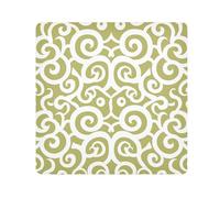 Yoogain Personalizzabile Piatto Modello Geometrico Vite Scorrimento GialloCosmetici Sacchetti Panno Magico Gioielli Organizzatore Wrap 21.7 X 21.7 Wrapper Per Articoli Da Bagno, piatto disegno